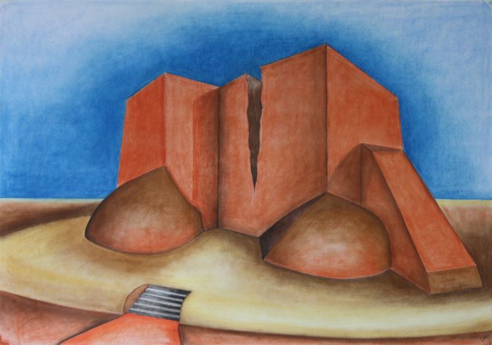 Paul Werner Pastel Landschap